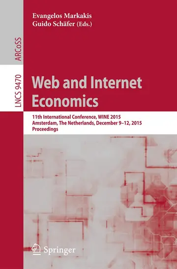 Cover of Web and Internet Economics