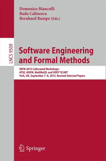 Cover of Software Engineering and Formal Methods