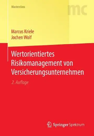Cover of Wertorientiertes Risikomanagement Von Versicherungsunternehmen