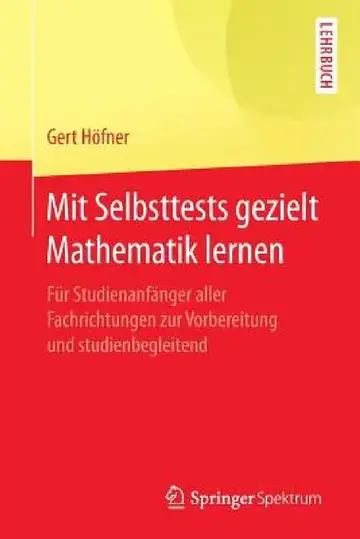 Cover of Mit Selbsttests Gezielt Mathematik Lernen