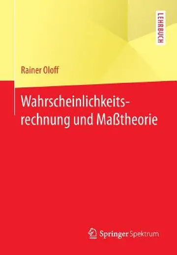 Cover of Wahrscheinlichkeitsrechnung Und Maßtheorie