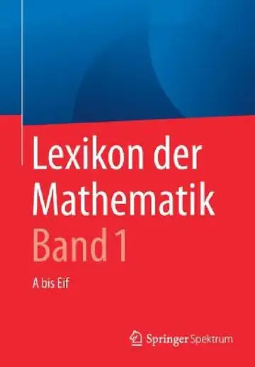 Cover of Lexikon Der Mathematik