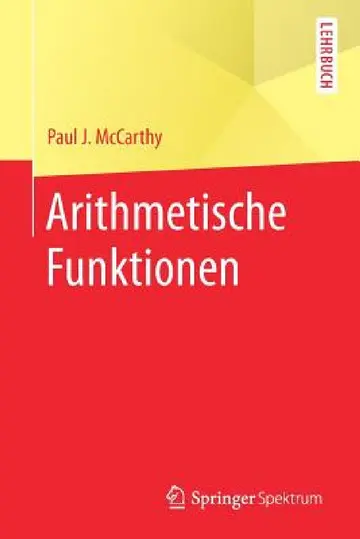 Cover of Arithmetische Funktionen