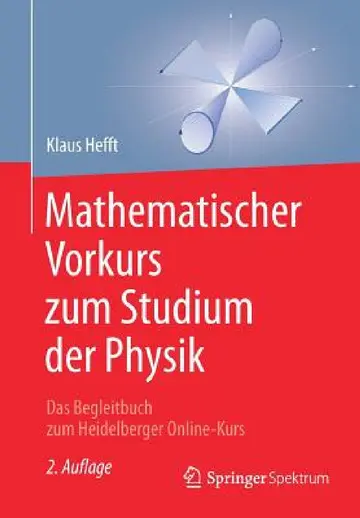 Cover of Mathematischer Vorkurs Zum Studium Der Physik