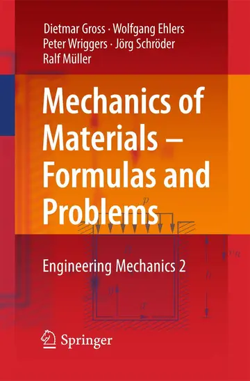 Cover of Mechanics of Materials Formulas and Problems Engineering Mechanics 2
