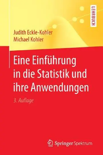 Cover of Eine Einführung in Die Statistik Und Ihre Anwendungen