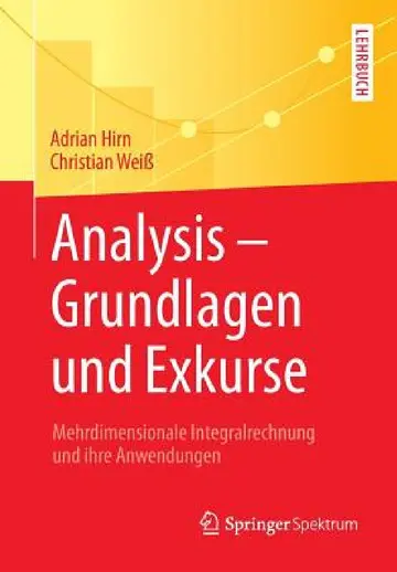 Cover of Analysis - Grundlagen Und Exkurse