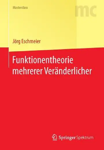 Cover of Funktionentheorie Mehrerer Veränderlicher
