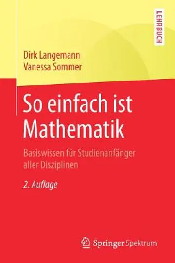 Cover of So Einfach Ist Mathematik