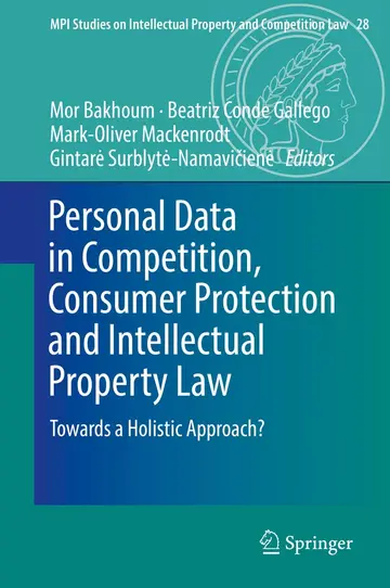 Cover of Personal Data in Competition, Consumer Protection and Intellectual Property Law