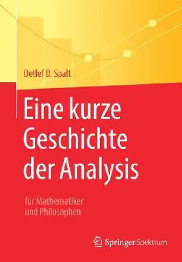 Cover of Eine Kurze Geschichte Der Analysis