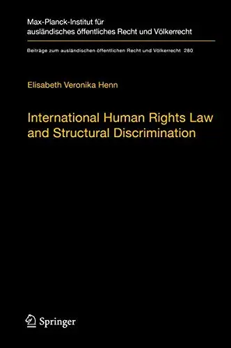Cover of International Human Rights Law and Structural Discrimination