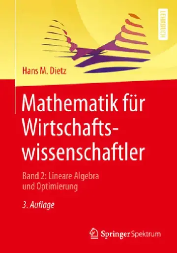 Cover of Mathematik Für Wirtschaftswissenschaftler