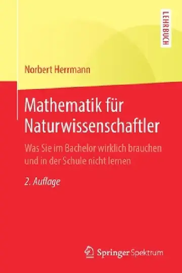Cover of Mathematik Für Naturwissenschaftler