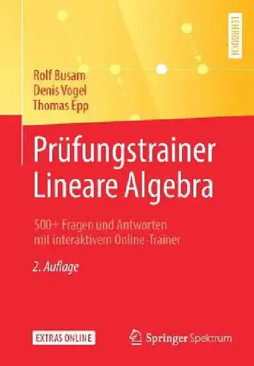 Cover of Prüfungstrainer Lineare Algebra
