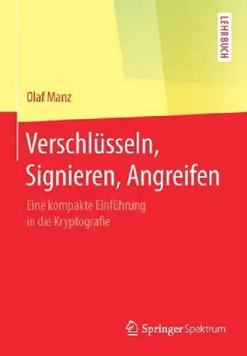 Cover of Verschlüsseln, Signieren, Angreifen