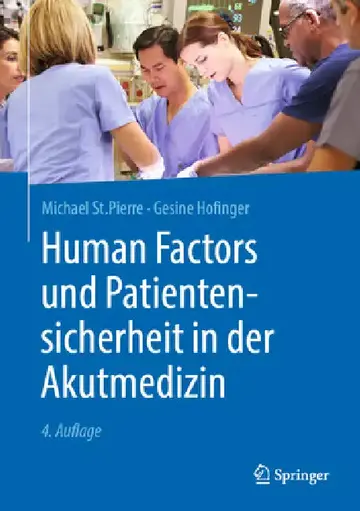 Cover of Human Factors Und Patientensicherheit in Der Akutmedizin