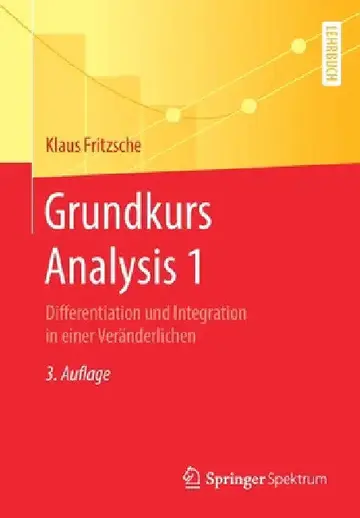 Cover of Grundkurs Analysis 1