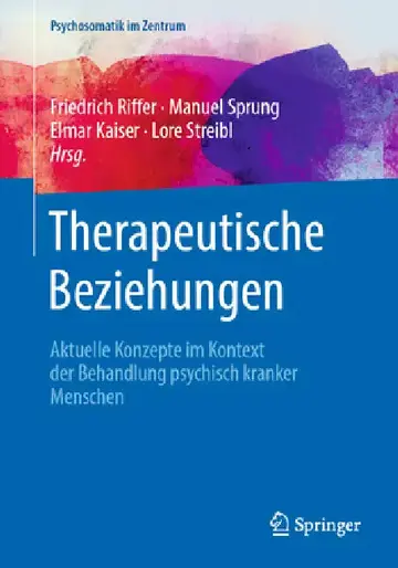 Cover of Therapeutische Beziehungen