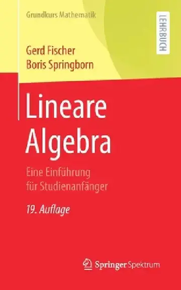 Cover of Lineare Algebra