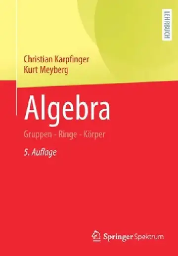Cover of Algebra
