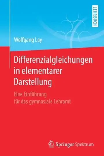 Cover of Differenzialgleichungen in Elementarer Darstellung