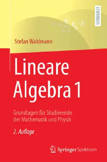 Cover of Lineare Algebra 1
