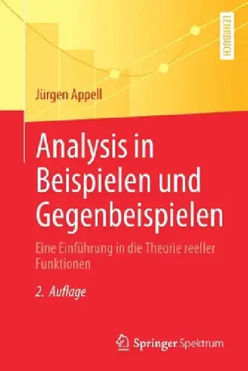 Cover of Analysis in Beispielen Und Gegenbeispielen