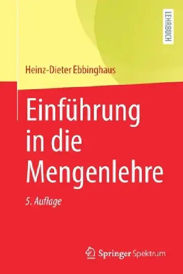 Cover of Einführung in Die Mengenlehre