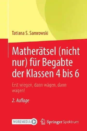 Cover of Matherätsel (Nicht Nur) Für Begabte Der Klassen 4 Bis 6