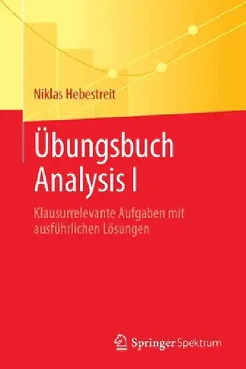 Cover of Übungsbuch Analysis I