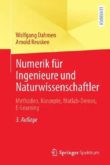 Cover of Numerik Für Ingenieure Und Naturwissenschaftler