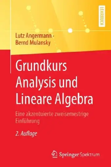 Cover of Grundkurs Analysis Und Lineare Algebra