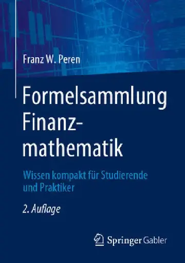 Cover of Formelsammlung Finanzmathematik
