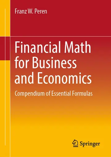 Cover of Financial Math for Business and Economics