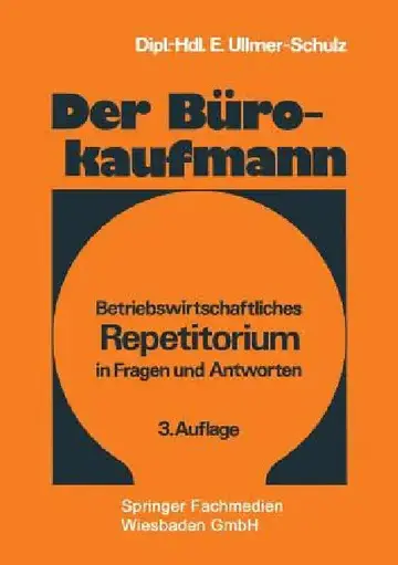 Cover of Der Bürokaufmann