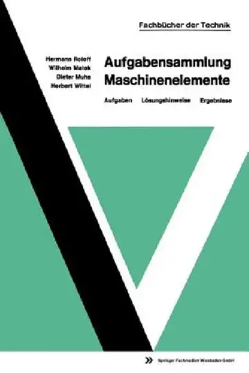 Cover of Aufgabensammlung Maschinenelemente