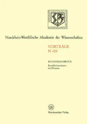 Cover of Krankheitsresistenz bei Pflanzen Von der Grundlagenforschung zu modernen Züchtungsmethoden