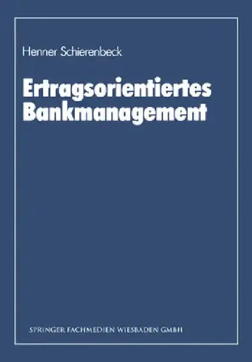 Cover of Ertragsorientiertes Bankmanagement