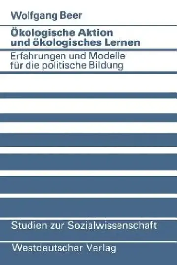 Cover of Ökologische Aktion Und Ökologisches Lernen