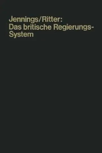 Cover of Das Britische Regierungssystem