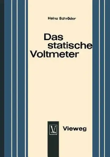 Cover of Das Statische Voltmeter