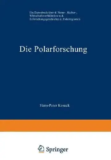 Cover of Die Polarforschung