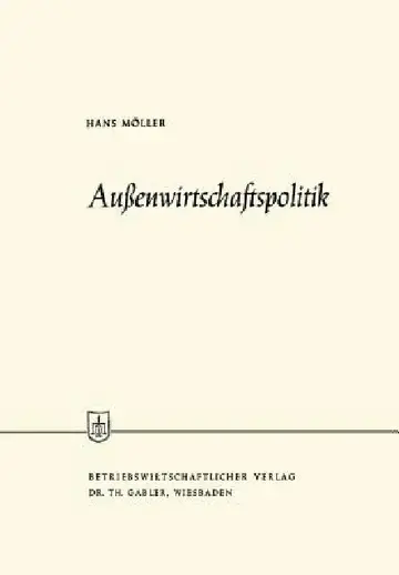 Cover of Außenwirtschaftspolitik