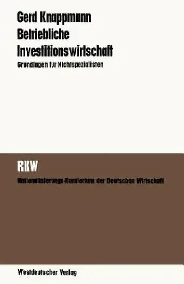 Cover of Betriebliche Investitionswirtschaft