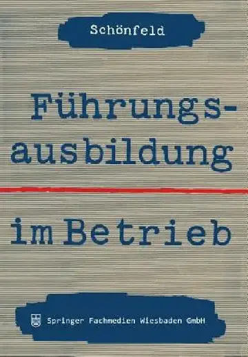 Cover of Führungsausbildung Im Betrieb