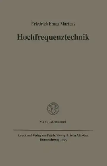 Cover of Hochfrequenztechnik