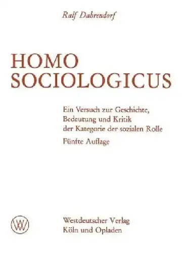 Cover of Homo Sociologicus