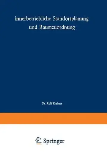 Cover of Innerbetriebliche Standortplanung Und Raumzuordnung