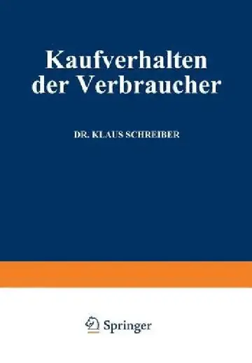 Cover of Kaufverhalten Der Verbraucher